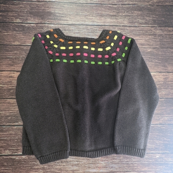 Gymboree Knit Sweater Brown Pink Cardigan Fall For Autumn Line - Picture 4 of 4